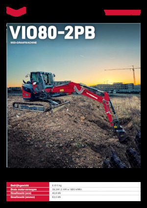 Bageri gusjeničari Yanmar ViO80-2PB 