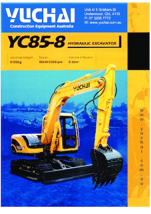 Bageri gusjeničari Yuchai YC85-8 
