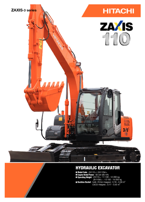 Bageri gusjeničari Hitachi ZX 110-3
