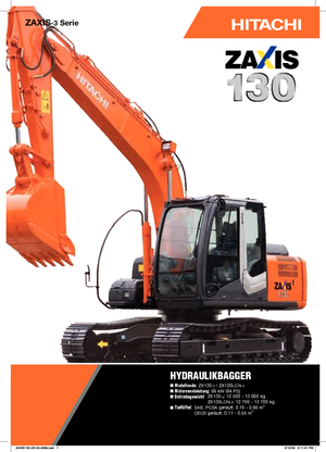Bageri gusjeničari Hitachi ZX 130-3