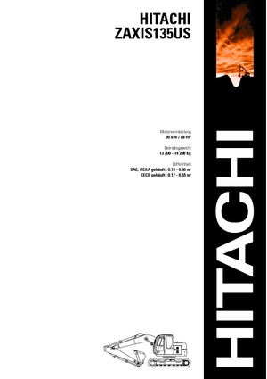 Bageri gusjeničari Hitachi ZX 135 US