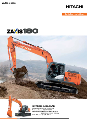 Bageri gusjeničari Hitachi ZX 180 LC-5