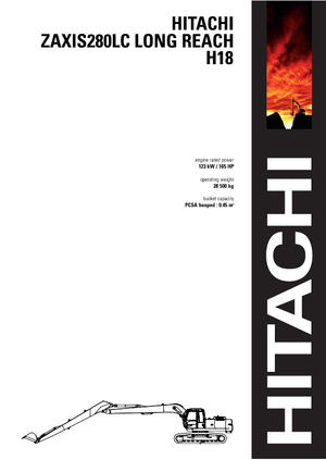 Bageri gusjeničari Hitachi ZX 280 LCN-3