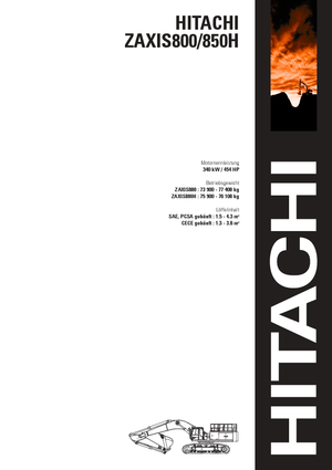 Bageri gusjeničari Hitachi ZX 850 H (BE)