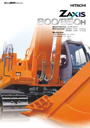 Bageri gusjeničari Hitachi ZX 850 H (BE)
