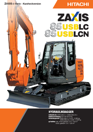 Bageri gusjeničari Hitachi ZX 85 US BLC-3