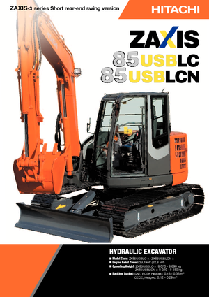 Bageri gusjeničari Hitachi ZX 85 US BLC-3