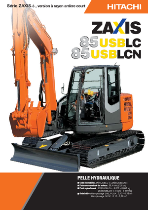 Bageri gusjeničari Hitachi ZX 85 US BLC-3