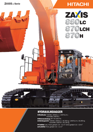 Bageri gusjeničari Hitachi ZX 870 H 3 LD