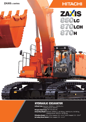 Bageri gusjeničari Hitachi ZX 870 LCH-3