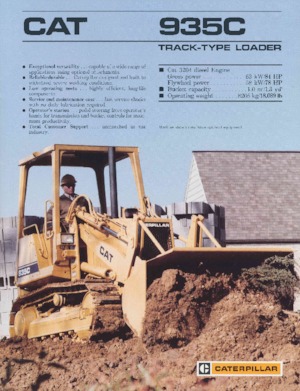 Utovarivači gusjeničari Caterpillar 935C