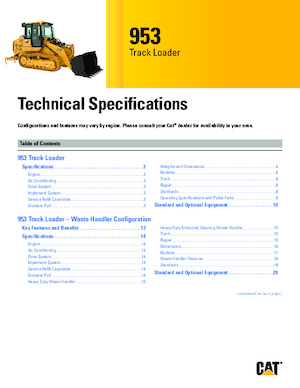 Utovarivači gusjeničari Caterpillar 953