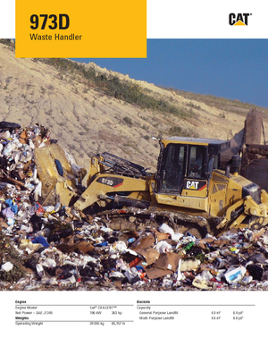 Utovarivači gusjeničari Caterpillar 973D