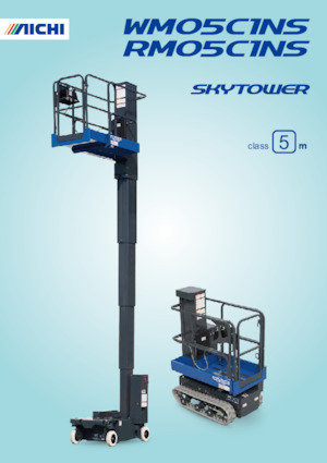 Vertikalna podizna platforma s jednim jarbolom Aichi SKYTOWER WM05C1NS