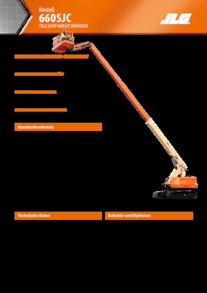 Teleskopska podizna platforma na kotačima JLG 660SJC