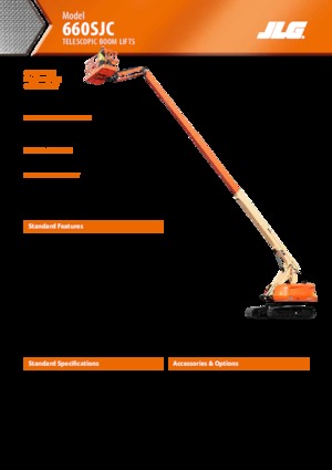 Teleskopska podizna platforma na kotačima JLG 660SJC
