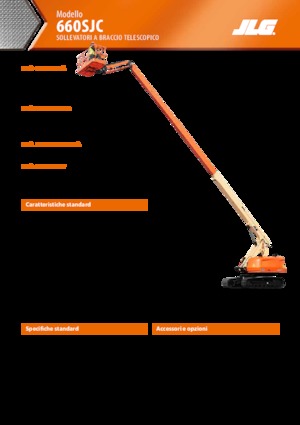 Teleskopska podizna platforma na kotačima JLG 660SJC