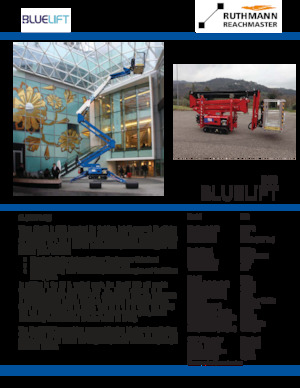 Zglobna podizna platforma na gusjenicama Ruthmann BLUELIFT B53