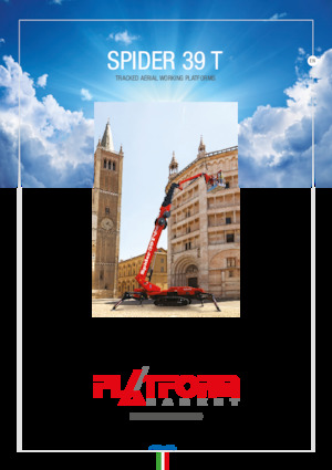 Teleskopska podizna platforma na kotačima Platform Basket SPIDER 39 T