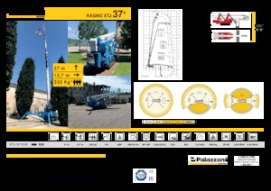 Teleskopska podizna platforma na kotačima Palazzani XTJ 37+ C