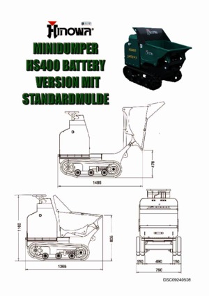 Damperi na gusjenicama Hinowa HS 400 Battery