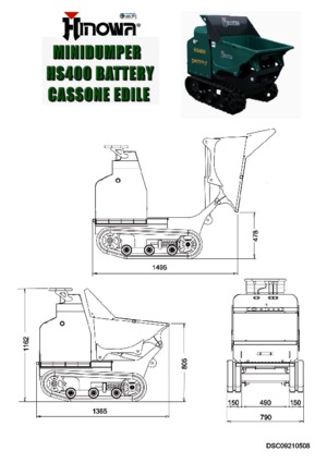 Damperi na gusjenicama Hinowa HS 400 Battery