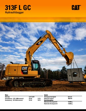 Bageri gusjeničari Caterpillar 313F L GC