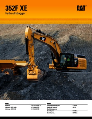 Bageri gusjeničari Caterpillar 352F L XE