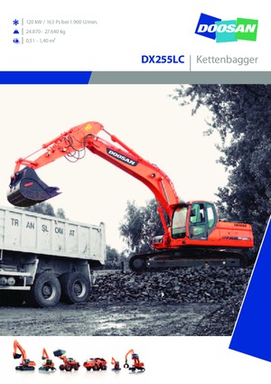 Bageri gusjeničari Doosan DX 255 LC