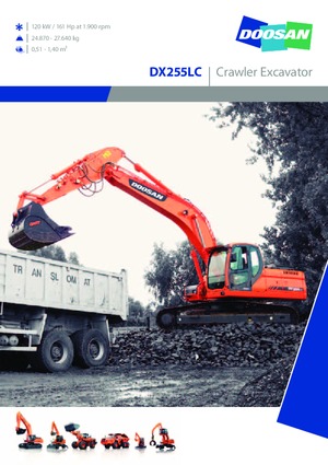 Bageri gusjeničari Doosan DX 255 LC