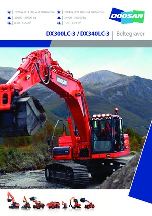 Električni rovokopač gusjeničar Doosan DX300LC-3
