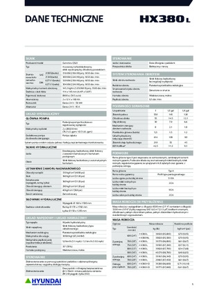 Bageri gusjeničari Hyundai HX380L