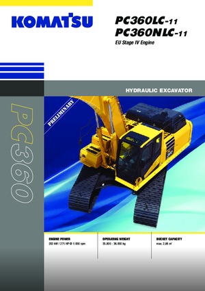 Bageri gusjeničari Komatsu PC360NLC-11E0