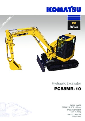 Bageri gusjeničari Komatsu PC88MR-10