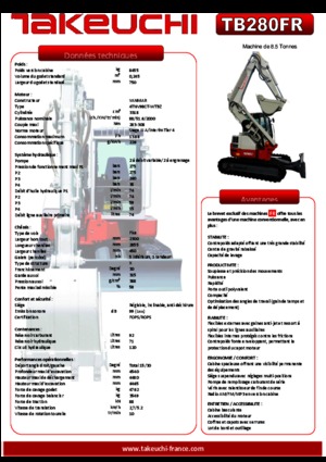 Bageri gusjeničari Takeuchi TB 280 FR