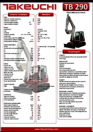 Bageri gusjeničari Takeuchi TB290