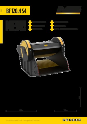 Žlice za drobilicu MB Crusher BF120.4 S4