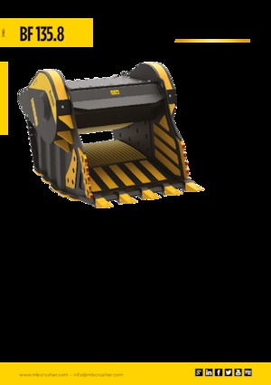 Žlice za drobilicu MB Crusher BF135.8