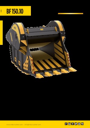 Žlice za drobilicu MB Crusher BF150.10