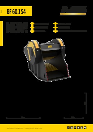 Žlice za drobilicu MB Crusher BF60.1 S4
