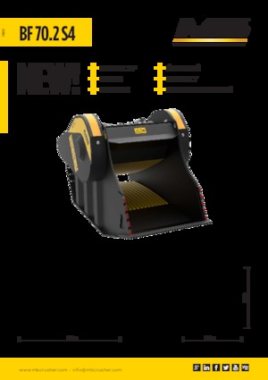 Žlice za drobilicu MB Crusher BF70.2 S4