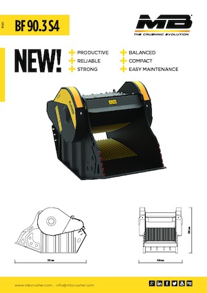 Žlice za drobilicu MB Crusher BF90.3 S4