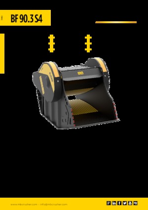 Žlice za drobilicu MB Crusher BF90.3 S4