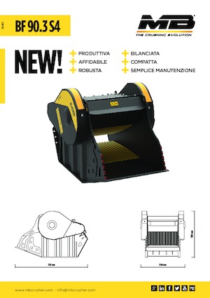 Žlice za drobilicu MB Crusher BF90.3 S4