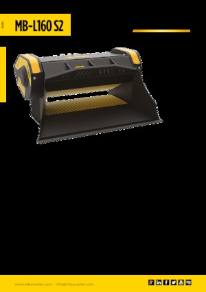 Žlice za drobilicu MB Crusher MB-L160 S2