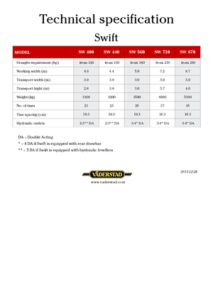 Kultivatori Väderstad Swift 720