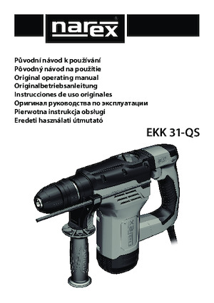 Čekići i razbijači za rušenje Narex EKK 31-QS