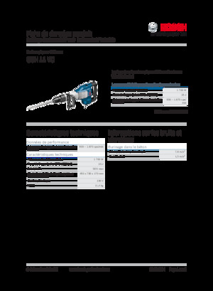 Čekići i razbijači za rušenje Bosch GSH 11 VC