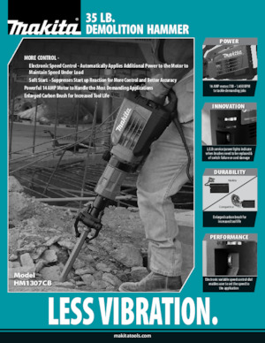 Čekići i razbijači za rušenje Makita HM1307CB
