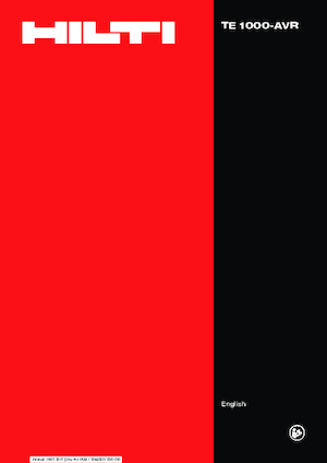 Čekići i razbijači za rušenje Hilti TE 1000-AVR